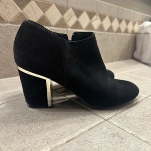 Black booties heels